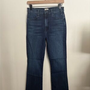 MOTHER Women's Boot Cut Jeans - Dark Blue